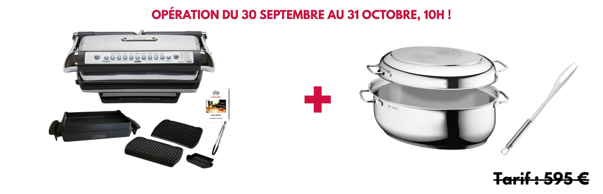 Tandem Grill Bec Fin XL et Cocotte ovale