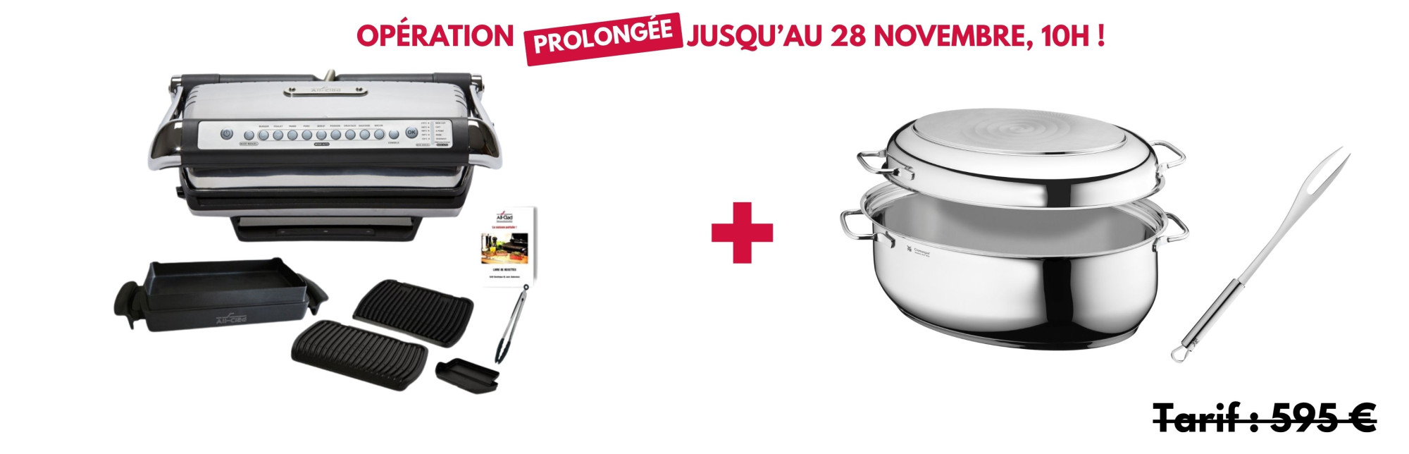 Tandem Grill Bec Fin XL et Cocotte ovale