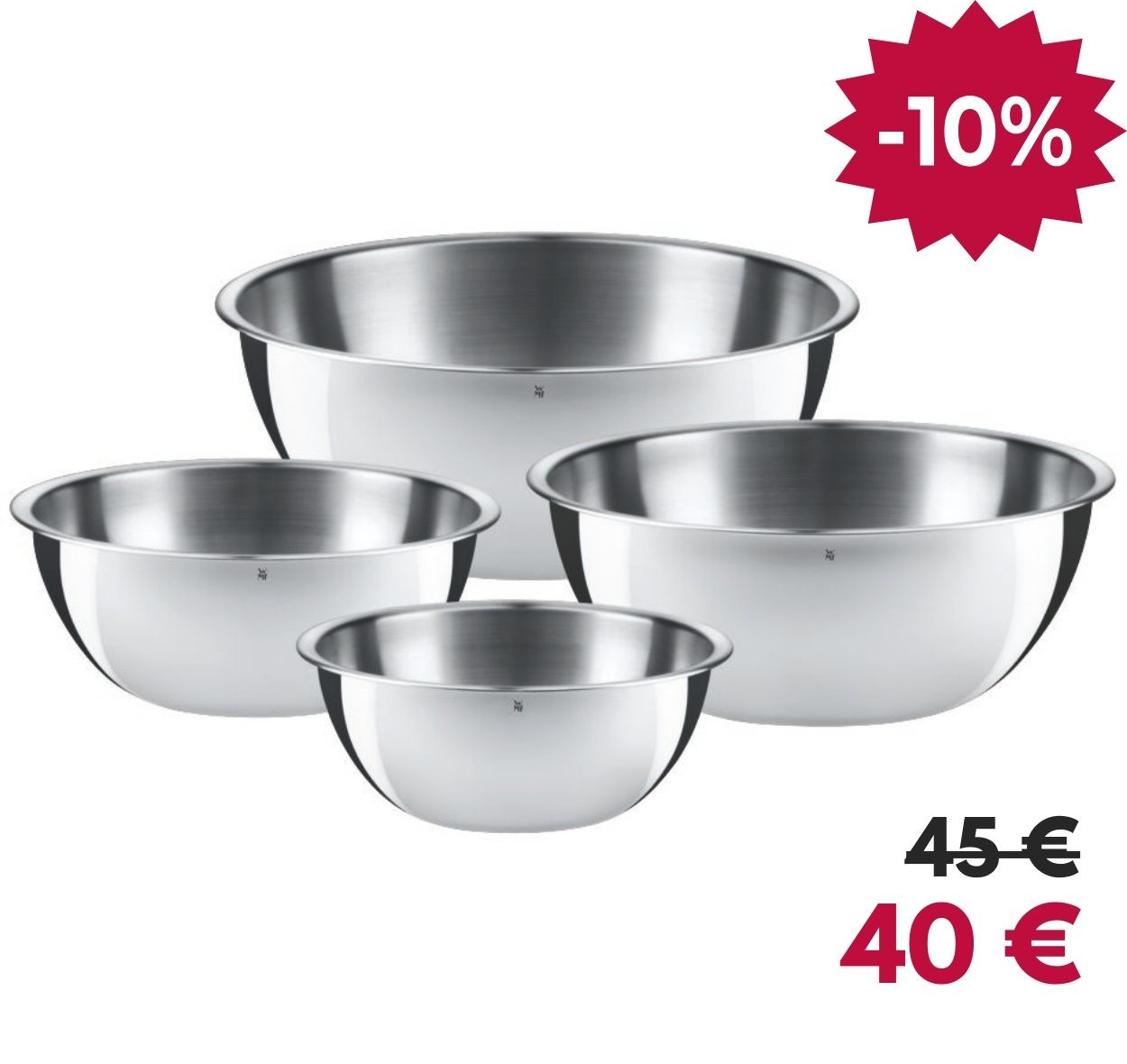 Set 4 bols pâtisserie WMF