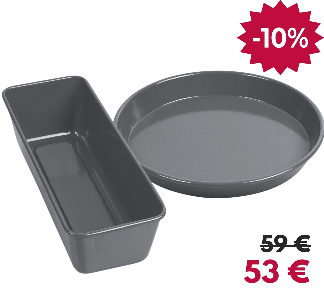 Moule à cake et moule à tarte