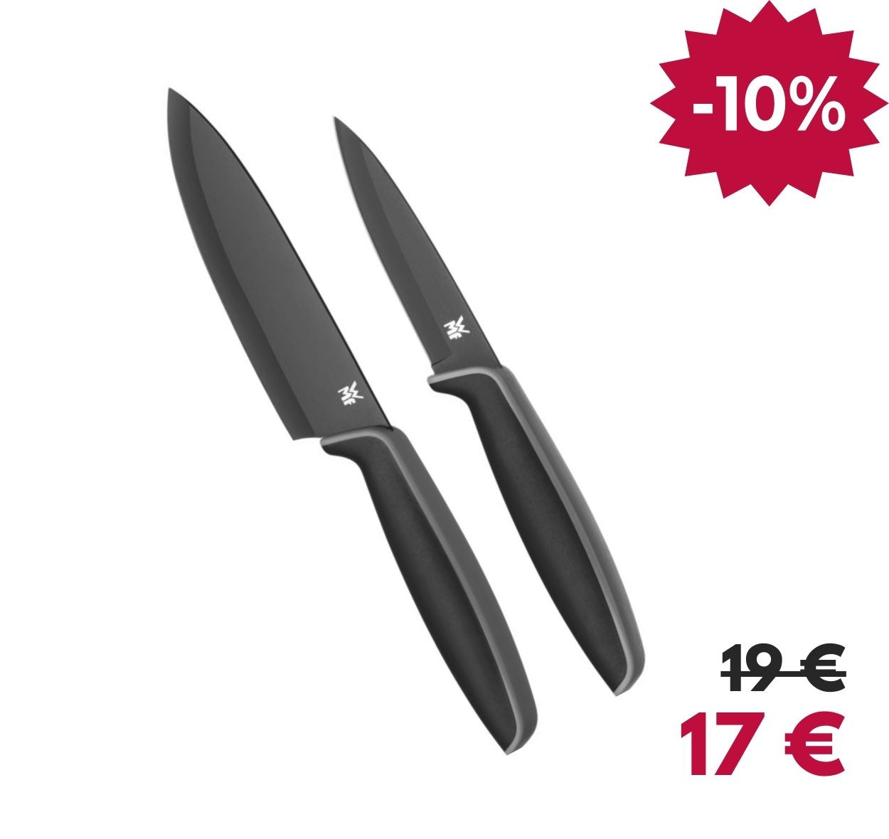 Set 2 couteaux Touch noirs