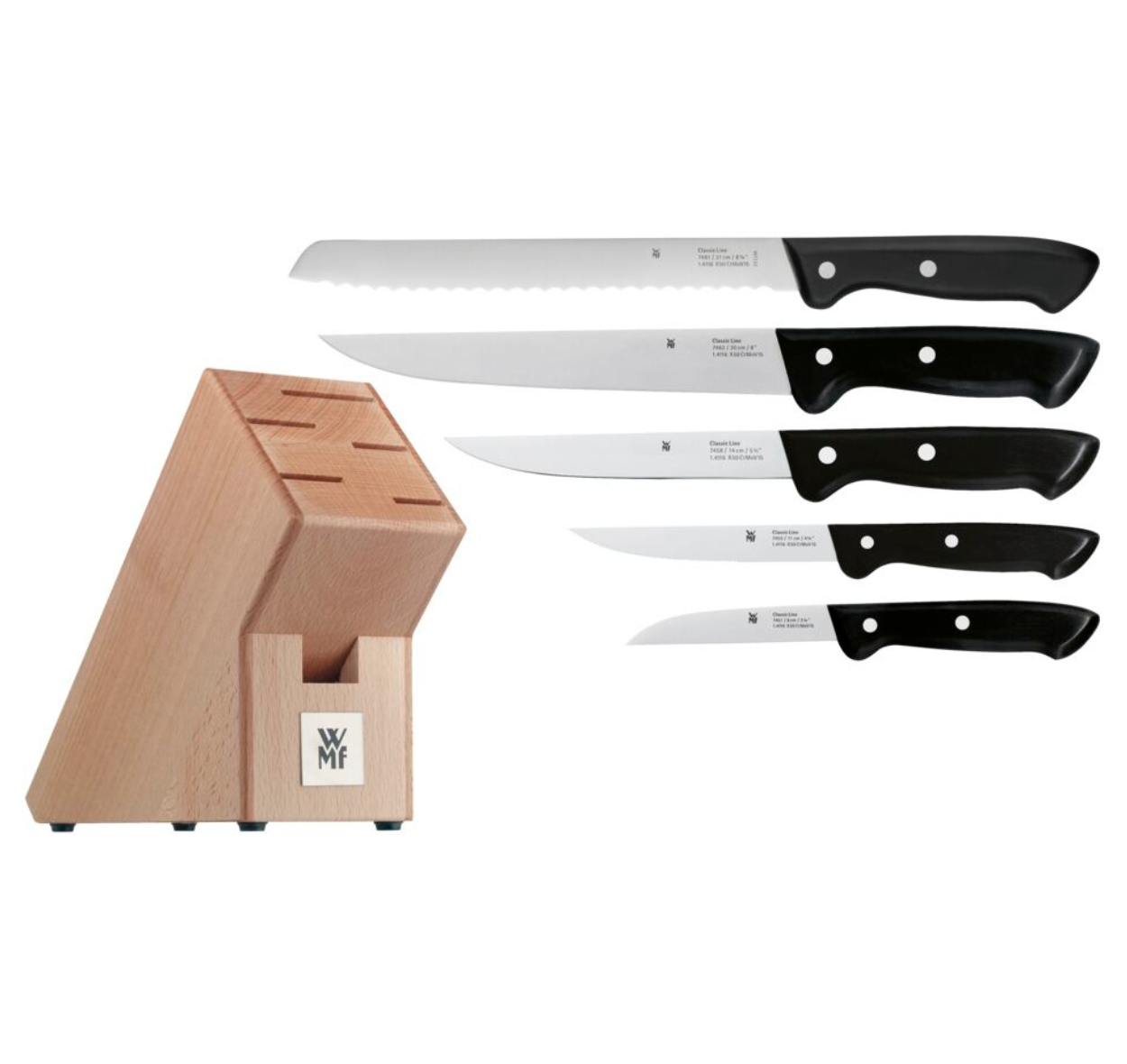 Bloc couteaux Classic Line 6p.